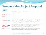 Corporate Video Proposal Template Corporate Video Proposal Template One Piece