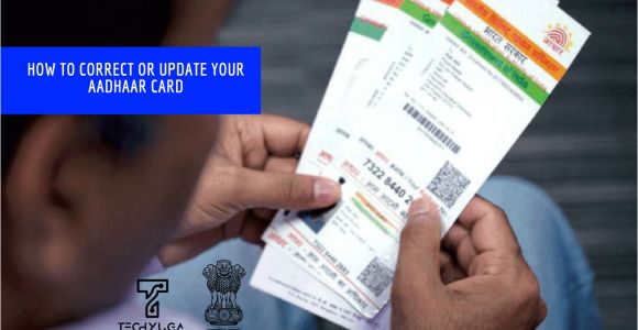 Correction In Aadhar Card Name How to Update or Correct Your Aadhaar Card Details Easy