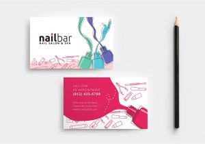 Cosmetology Business Card Templates Nail Salon Business Card Template In Psd Ai Vector