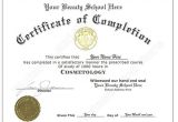 Cosmetology Certificate Template Fake Diplomas and Transcripts Realistic and Affordable