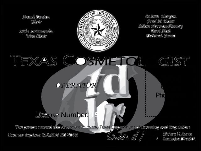 tx cosmetology license verification