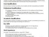 Counselling Contract Template Counsellor Cv Sample Myperfectcv