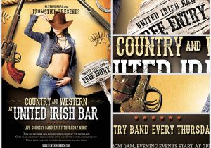 Country Western Flyer Template Free Country and Western Flyer Template Flyerheroes