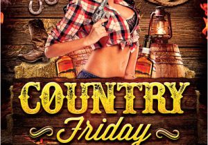 Country Western Flyer Template Free Country Night 1 Flyer Template Download Country Flyer