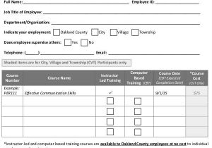Course Enrolment form Template 51 Registration forms In Pdf Sample Templates