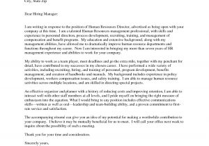 Cover Letter Addressed to Human Resources Sample Letter to Human Resources Letters Free Sample