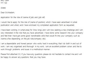 Cover Letter Already Done Cover Letter for Job Application Icover org Uk