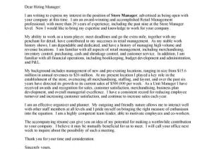 Cover Letter Already Done Outstanding Cover Letter Examples Retail Store Manager