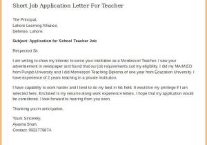 Cover Letter Applying for Teaching Position 7 How to Write Cover Letter for Teaching Job Pandora