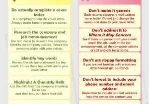 Cover Letter Dos and Donts Dos and Don 39 Ts Of Writing A Cover Letter Covering Letter