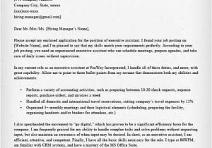 Cover Letter Examples for Executive assistant Positions Administrative assistant Executive assistant Cover