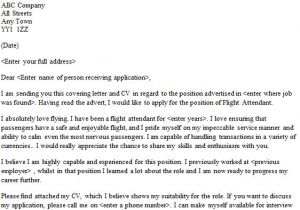 Cover Letter Examples for Flight attendant Job Flight attendant Cover Letter Sample Lettercv Com
