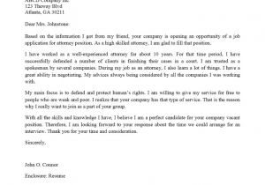 Cover Letter Examples for Lawyers attorney Cover Letter
