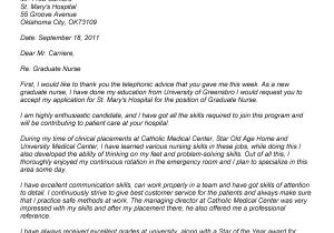 Cover Letter Examples for Nurses New Graduate New Graduate Nurse Cover Letter Job Resume Example