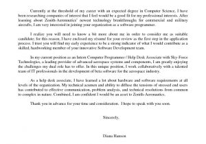 Cover Letter Examples for Science Jobs Computer Science Cover Letter Sample the Letter Sample