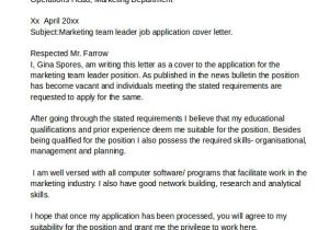 Cover Letter Examples for Team Leader Position 8 Sample It Cover Letter Samples Examples format
