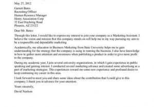 Cover Letter Examples for University Jobs Cover Letters for College Students Colleges