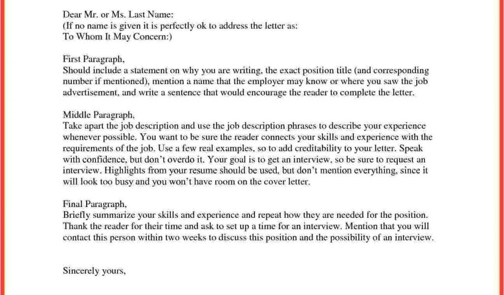 Cover Letter Examples without Contact Name How to Start A Cover Letter ...