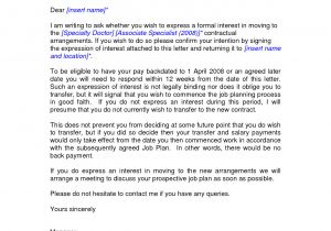 Cover Letter Expressions Example Expression Of Interest Letter for A Job