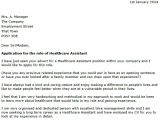 Cover Letter for A Care assistant Covering Letter for Health Care assistant Letter Of