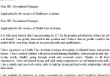 Cover Letter for A Care assistant Health Care assistant Cover Letter Example Icover org Uk