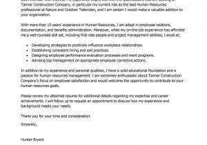 Cover Letter for A Human Resources Position Best Human Resources Cover Letter Samples Livecareer