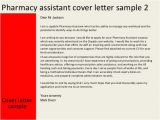 Cover Letter for A Pharmacy assistant Pharmacy assistant Cover Letter