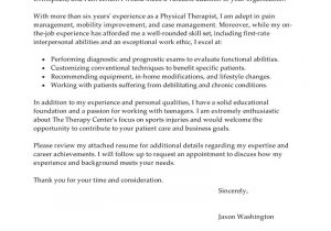 Cover Letter for A Physical therapist Best Physical therapist Cover Letter Examples Livecareer
