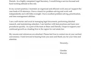 Cover Letter for A Secretary Job Best Legal Secretary Cover Letter Examples Livecareer