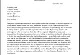 Cover Letter for A Senior Management Position Professional Senior Manager Cover Letter Sample Writing