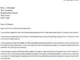 Cover Letter for A Warehouse Position Warehouse Operative Cover Letter Example Icover org Uk