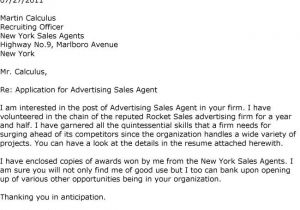 Cover Letter for Ad Agency Advertising Agency Cover Letter Sarahepps Com