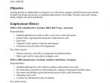 Cover Letter for Administrative assistant without Experience Example Of Goal for Hospital Administrative Position