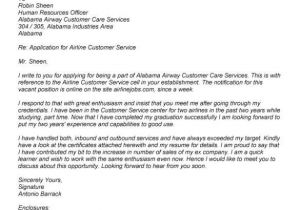 Cover Letter for Airline Customer Service Agent Cover Letter for Airline Customer Service Agent Sample
