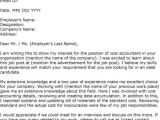 Cover Letter for An Accounting Position Sample Cover Letter for Accounting Job