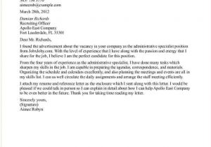 Cover Letter for An Admin Job Cover Letter Sample Office Manager