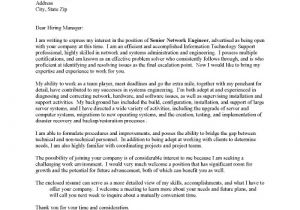 Cover Letter for An Engineering Job Network Engineer Cover Letter Resume Badak