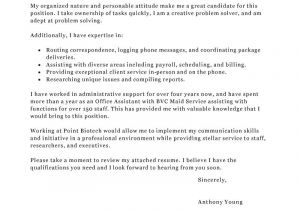 Cover Letter for An Office Job Office assistant Cover Letter Examples Administration