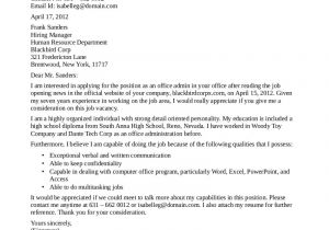 Cover Letter for An Office Job Office Manager Cover Letter Sample Sample Cover Letters