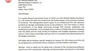 Cover Letter for Architecture Firm Architects and the Aia Life Of An Architect