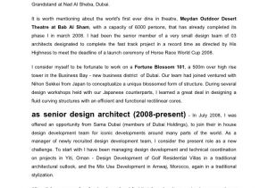 Cover Letter for Architecture Firm Faisal Arshad Cover Letter Jan 09fnl
