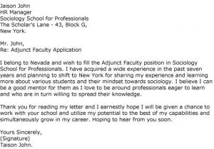 Cover Letter for assistant Professor Job Application Application for Professor Cover Letter