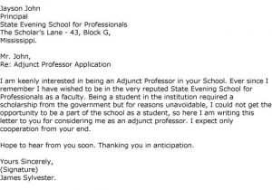 Cover Letter for assistant Professor Job Application Cover Letter for assistant Professor Job Application Cover