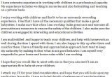 Cover Letter for Babysitter Position Babysitter Cover Letter Example Learnist org