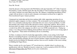 Cover Letter for Bain and Company Bain and Company Sample Cover Letter
