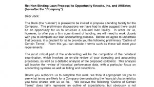 Cover Letter for Bank Loan Proposal Sample Business Proposal Letter Bank