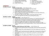 Cover Letter for Busser Example Resume Example Cover Letter Of A Busser