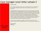 Cover Letter for Case Management Position Case Manager Cover Letter
