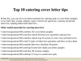 Cover Letter for Catering Job top 10 Catering Cover Letter Tips