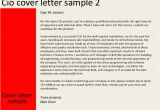 Cover Letter for Cio Position Cio Cover Letter
